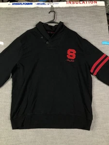 Sean John Pullover Maglione Uomo 3XL Nero Rosso S Varsity Stripe Casual Hip Hop - Foto 1 di 14