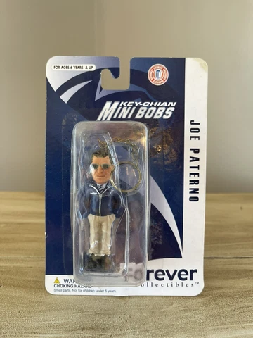 Coach JOE PATERNO Penn State Nittany Lions 3” Mini Bobs Keychain Bobblehead RARE Cover