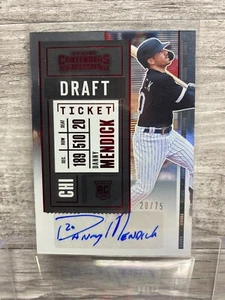 2020 Contenders RED /75 DANNY MENDICK #153 Draft Ticket Rookie Auto - Picture 1 of 2