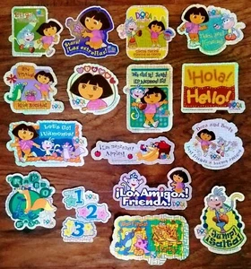 Dora the Explorer Stickers Full Set of 16 Vending Machine Decals New Nick Jr - Picture 1 of 2