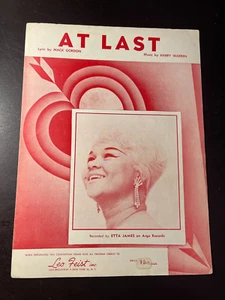 ETTA JAMES sheet music -AT LAST- 3974 - Picture 1 of 4