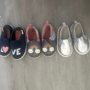 Toddler Girl Slip On Sneakers Size 5 Size 6 - Picture 1 of 5