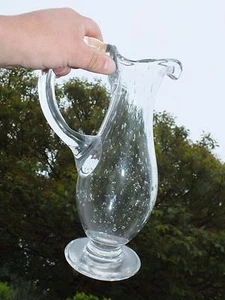 Schwerer Spitzmaulkorb oder Apfelweinkrug mit Henkel - aus Blähglas - Bild 1 von 5