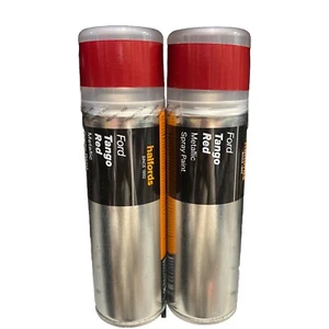 PINTURA EN SPRAY METÁLICA ROJA FORD TANGO LATAS 300ML HALFORDS x2 - Imagen 1 de 3