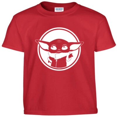 Camiseta Baby Yoda Star Wars Mandalorian Disney Vacaciones JUVENTUD Niños Niño Niñas Camiseta Foto 1 de 2