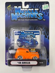Muscle Machines - Orange '48 Anglia w/white tires - New on Card #03-08 - Picture 1 of 2