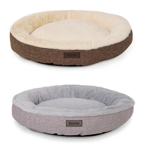 lionto Hundebett rund Hundekissen Hundesofa Katzenbett Donut div. Größen Farben - Bild 1 von 15