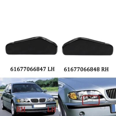 Cubierta de boquilla de pulverización de arandela de faros para BMW E46 316 318 320 323 325 M3 2001-2005 Foto 1 de 4