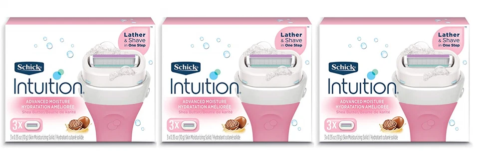 1 Schick Intuition Ultra Moisture Shea Butter Refill Blade Cartridges 6 Count
