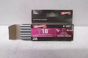 PACK OF 1000 X 10MM ARROW T-18 T18 WIRE AND CABLE STAPLES - Picture 1 of 1