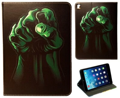 For iPad Pro 9.7 - iPad 9.7 - iPad Air 1-2 Hulk Marvel Superhero Case Cover - Image 1 of 4