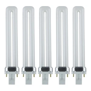 PL13 13-Watt Compact Fluorescent Lamp Twin 2-Pin, 3500K GX23 Base (5 Lamps) - Picture 1 of 3