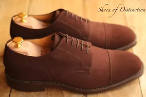 Joseph Cheaney Deacon Brown Suede Leather Derby Lace Up Shoes UK 11 US 12 EU 45 - Picture 1 of 11
