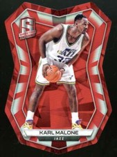2015-16 Spectra Karl Malone #16 Die Cut Red Prizm 9/25 ES2671