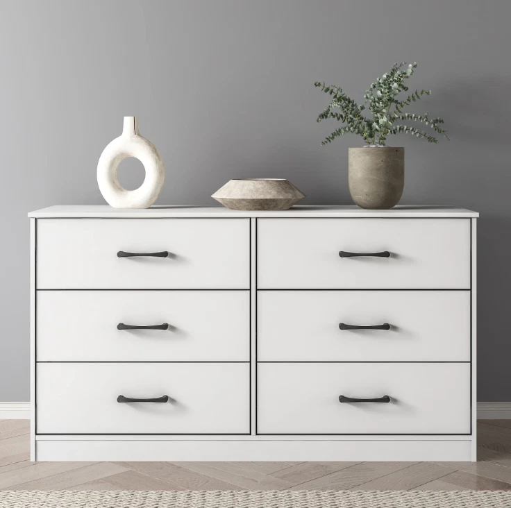 Mainstays Ardent 6 Drawer Dresser, White - Image 1 of 4
