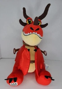 Build a Bear Hookfang How To Train Your Dragon Red Stuffed Plush With Saddle 16" - Picture 1 of 6