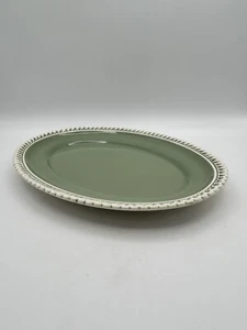 Harker Pottery Chesterton Harkerware Gadroon Celadon/Olive/Sage Platter 12” - Picture 1 of 4