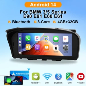 8.8" 8-Kern 32GB Android 14 Autoradio CarPlay WiFi Für BMW E60 E61 E90 E91 CIC - Bild 1 von 12