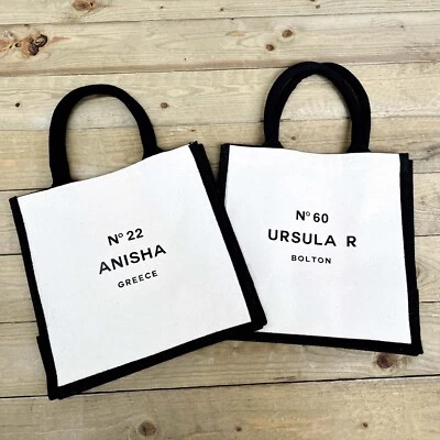 TOTE BAG Large Personalised - Birthday AGE Gift Bag 18th, 21st, 30th, 40th, 50th - Image 1 of 4