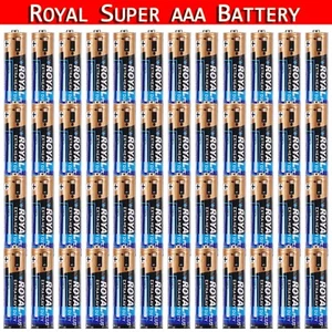 60/120Pcs AAA Batteries Super Heavy Duty R03 1.5V Royal AAA Battery Wholesale - Picture 1 of 5