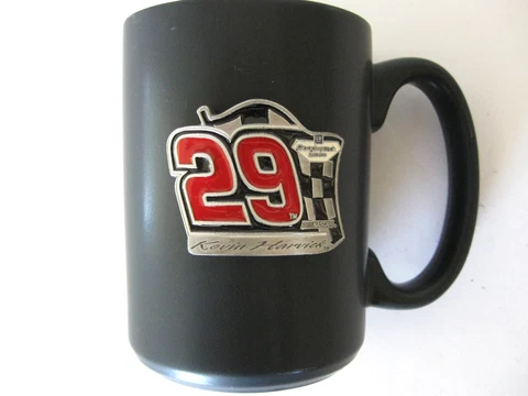 Kevin Harvick #29 Black Coffee Mug with Pewter Emblem Nascar Cover