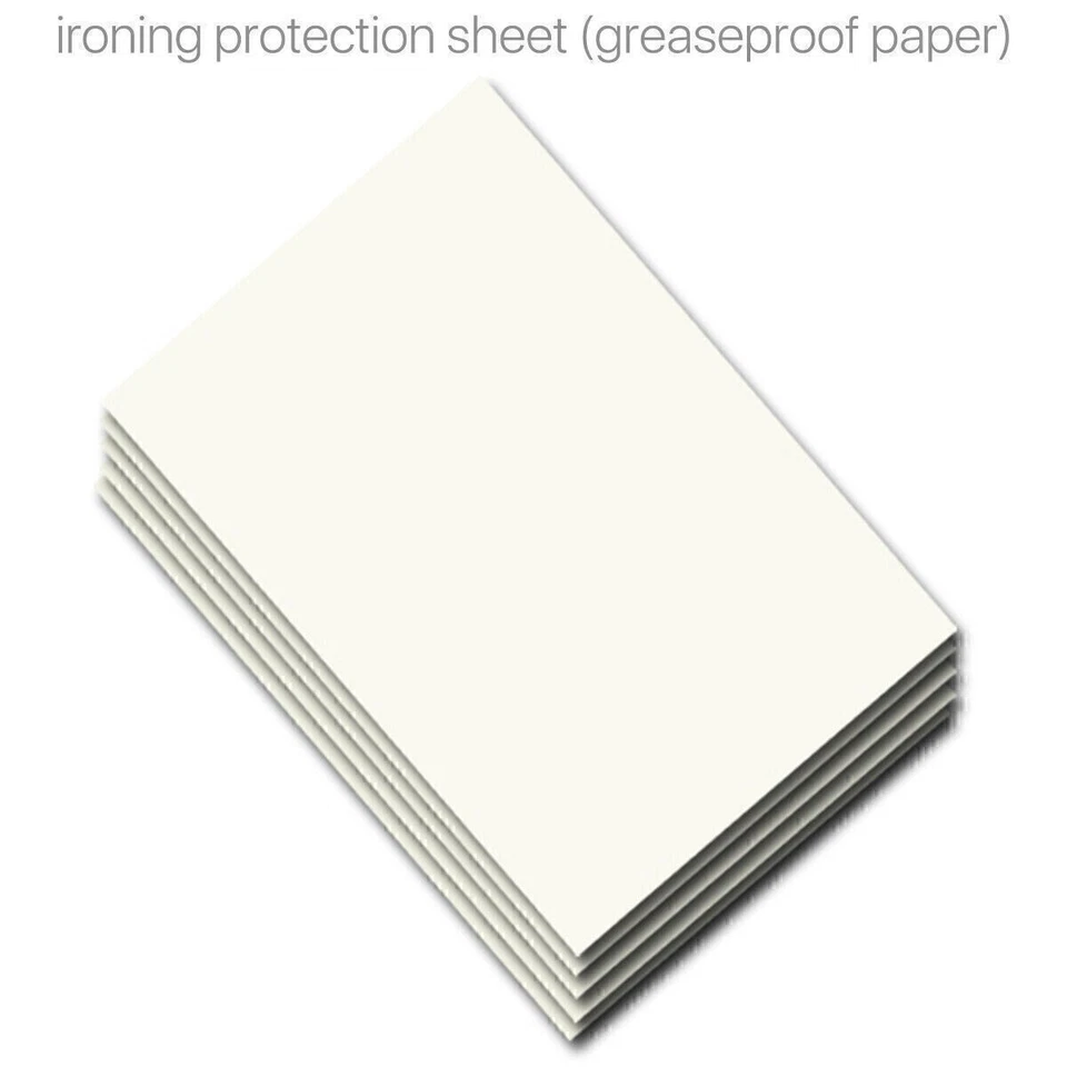23x A4 Ironing Protection Paper Fabrics Heat Press Greaseproof Paper for T-shirt - Image 1 of 1