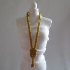 NEW Barbie Fashionista Teresa Doll Matte Gold Key Necklace ~ Jewelry