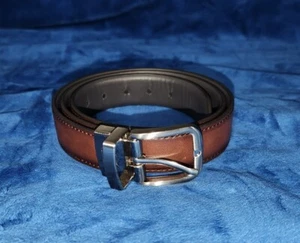 Chaps Boys' Reversible Dress Casual Belt Brown Black Size L 30-32  - Picture 1 of 7