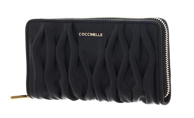 COCCINELLE Wallet Smooth Calf Leather Soft Noir - Photo 1/4