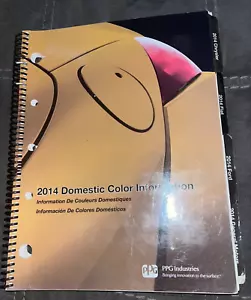 PPG 2014 Domestic Color Information Reference Book Automotive Refinish Spiral - Picture 1 of 1
