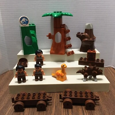 Lego Duplo Caveman Set Assorted Parts Lot -Figures - Rocks-Dinosaur-Tree & More - Image 1 of 4
