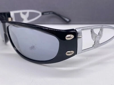 Men's Harley Davidson Sunglasses Black Large Mirrored Chrome HDS 007 - image 1 of 4