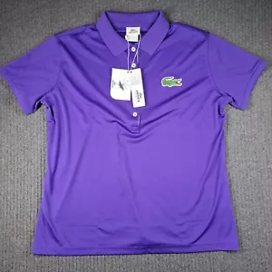 Lacoste Purple Short Sleeve Polo Sport Shirt Size 50 FRENCH DESIGN BNWT NEW - Picture 1 of 7