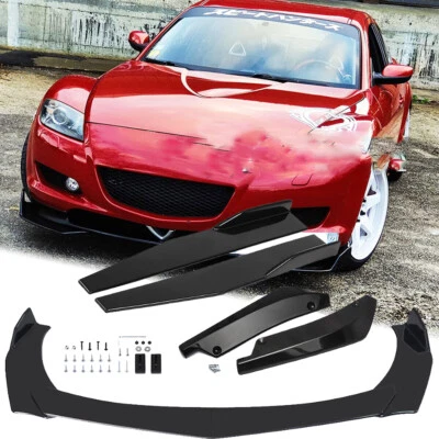 For Mazda RX-8 6 Front Rear Bumper Lip Spoiler Splitter & Side Skirts & Rear Lip - Image 1 of 4