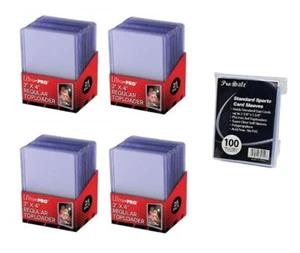 NEW SEALED - 100 Ultra Pro Regular 3 x 4 Toploaders + 100 Pro Safe Penny Sleeves - Picture 1 of 1