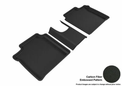 Forros de piso 3D MAXpider negro segunda fila 3 piezas para Nissan Versa Foto 1 de 4