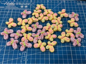 Acrylic Butterfly Bead Bundle, Double-sided, Pre-drilled, DIY Necklace NEW - Picture 1 of 2
