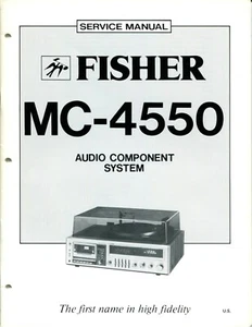 Vintage Fisher Servicehandbuch Audiokomponentensystem MC-4550 - Bild 1 von 2