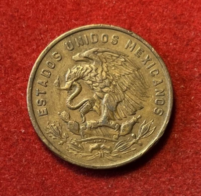 Moneda de bronce México 20 centavos 1960 KM#440 T5738 Foto 1 de 2