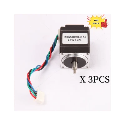 （US  Ship）3PCS 28BYGH102L14-X1 Stepper Motor 6N.cm,Small Motor,0.67A, 2phases - Image 1 of 4