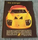 1969 Fiberfab GT-12 Vintage Kit Car Ad "The Avenger"