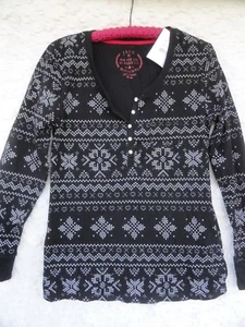 Jane & Bleeker Neu Strick Top Misses XL Baumwolle Poly Schwarz Weiß Neu mit Etikett - Bild 1 von 7