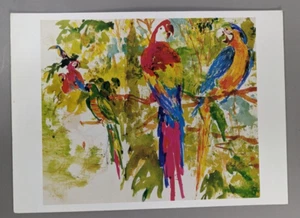 LeRoy Neiman "Birds of Paradise" 5x7 Postcard 2005 - MISPRINT? - Imagen 1 de 9