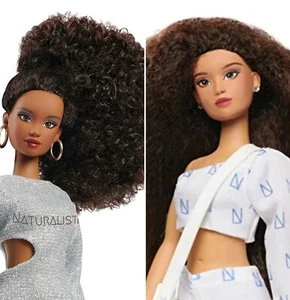 Barbie Multi Race African American Doll Naturalistas I'm Kelsey I’m Paige lot #2 - Picture 1 of 13