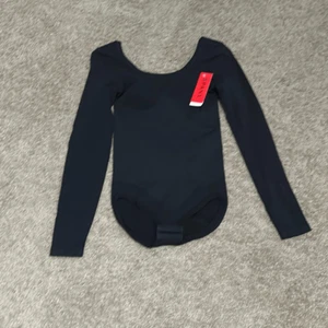 Spanx Women's S Long Sleeve Shapewear Bodysuit Solid Black Clip Botton Sleek New - Picture 1 of 10