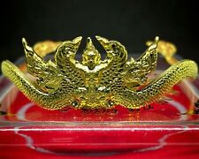 Bracelet Garuda Catch Naga Talisman Brass Bangle Dragon Lucky Thai Buddha Amulet