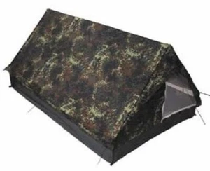 BW 2-Mann Zelt Minipack Bundeswehr flecktarn Armeezelt Camping Neu - Bild 1 von 1
