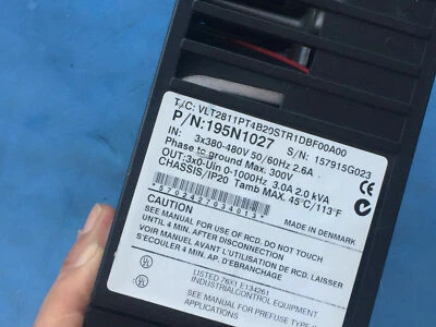 Danfoss inverter VLT2811PT4B20STR1DBF00A00 USED FREE EXPEDITED SHIPPING - Image 1 of 2