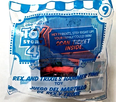 Disney Pixar Toy Story4  Rex and Trixie's Hammer Time No. 9 Happy Meal Toy 2019 - Image 1 of 3