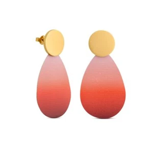 Joidart Captard kleine Mädchen Ohrstecker Gold rot - Bild 1 von 1